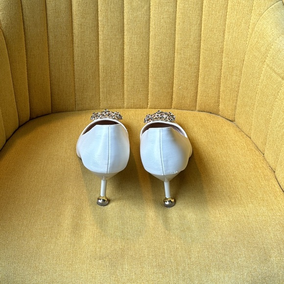 Ivory Rhinestone Pumps - Picture 5 of 7